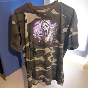 CSG ghost face HANDCRAFTED Camouflage Graphic T-Shirt XL